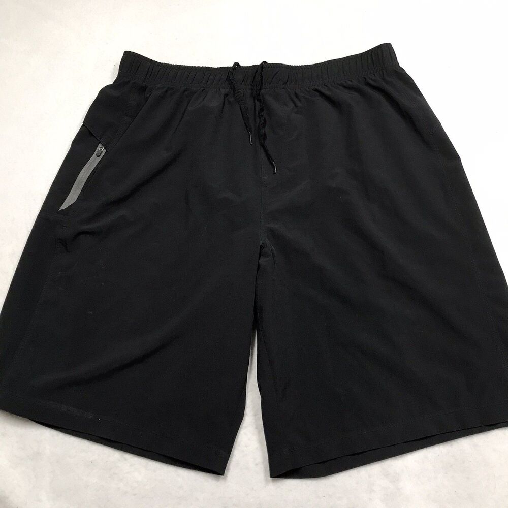 PRANA Vargas Hybrid Shorts Men XL Black Performance Stretch Golf Hiking Beach